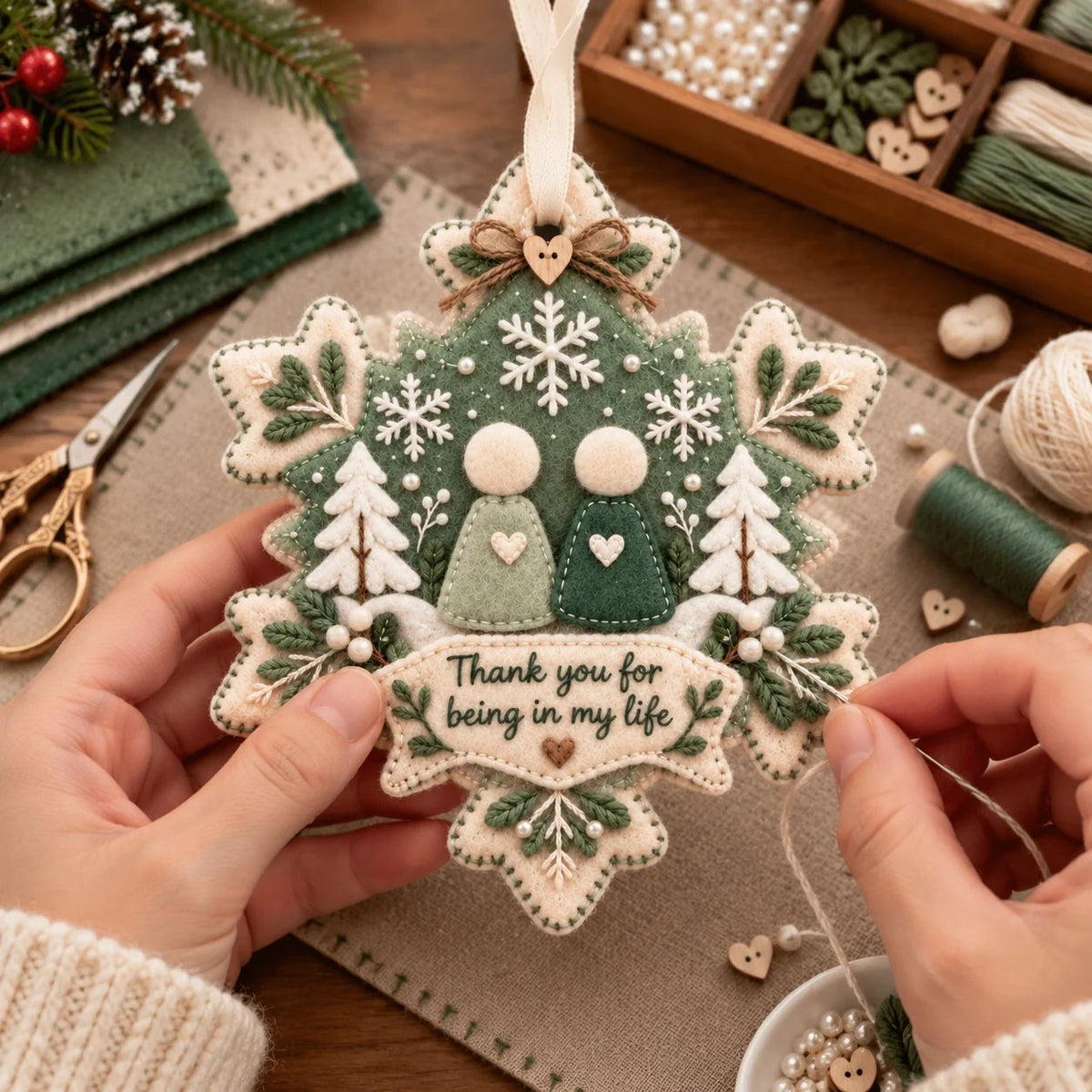 Limited-Edition🔥40%OFF🔥  - 🧶Handcrafted Felt Holiday Ornament