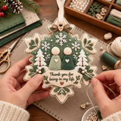 Limited-Edition🔥40%OFF🔥  - 🧶Handcrafted Felt Holiday Ornament