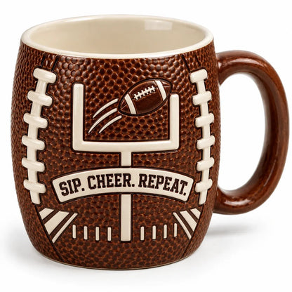🏈🔥 Game Day 3D Football Mug – 5 Fun Ceramic Designs for Coffee, Beer & Sports Fans