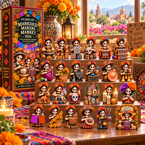 24 Days of Handcrafted Tradition — Día de Muertos Marigold Makers Market Advent Calendar 2026