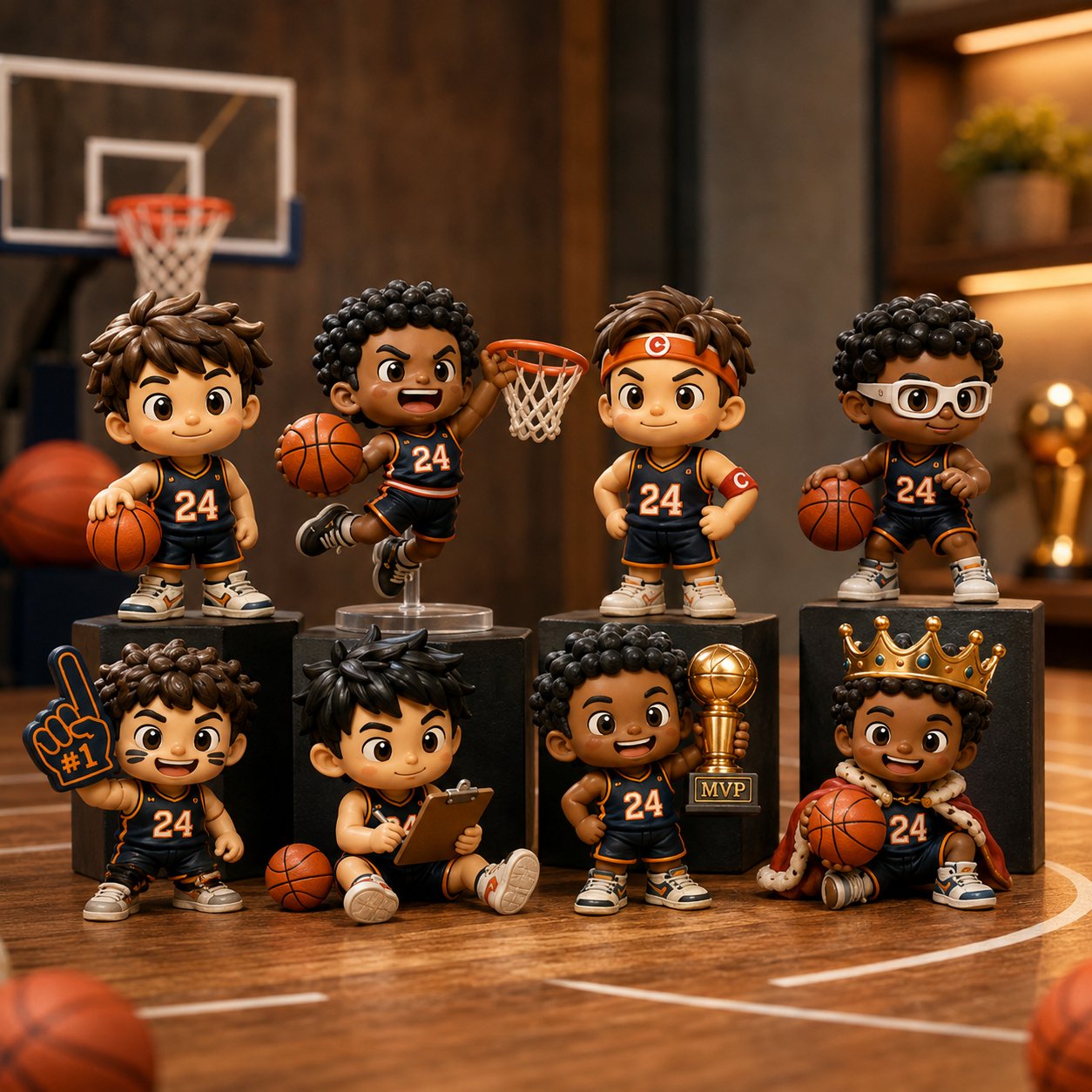 🏀24 Days of Basketball Magic Advent Calendar | 24 Collectible Basketball Figures 🎁