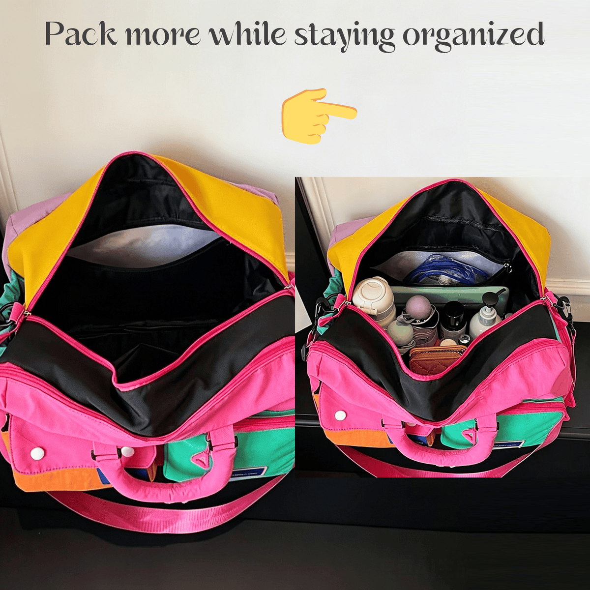 🌈 'Dopamine' Women's Portable Nylon Messenger Crossbody Bag