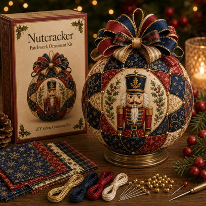 🔥LAST DAY 50% OFF - 🎄Christmas Classics Patchwork Ornament DIY Kit
