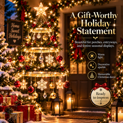✨ Holiday Hanging Light – Illuminated Christmas Garden & Porch Décor