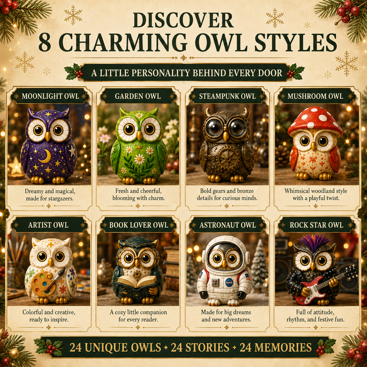🦉🎁Whimsical Owls Advent Calendar 2026