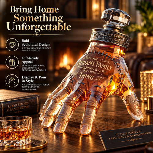 The Addams Family 35th Anniversary 'Thing' Whiskey Decanter