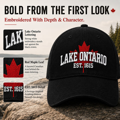 🍁Lake Ontario Forever – Heritage Embroidered Cap