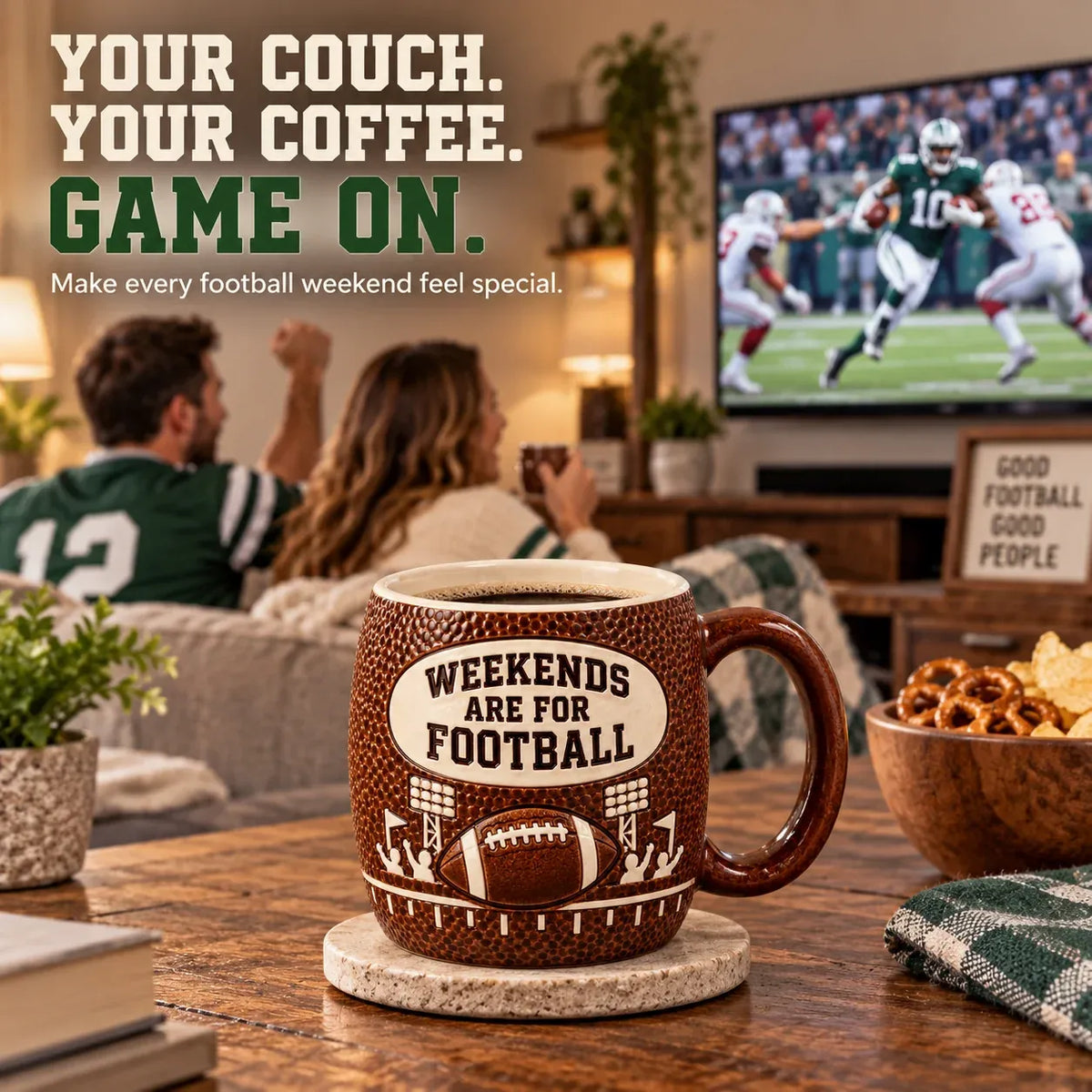 🏈🔥 Game Day 3D Football Mug – 5 Fun Ceramic Designs for Coffee, Beer & Sports Fans