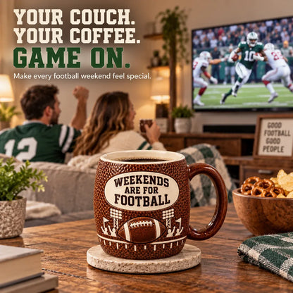 🏈🔥 Game Day 3D Football Mug – 5 Fun Ceramic Designs for Coffee, Beer & Sports Fans