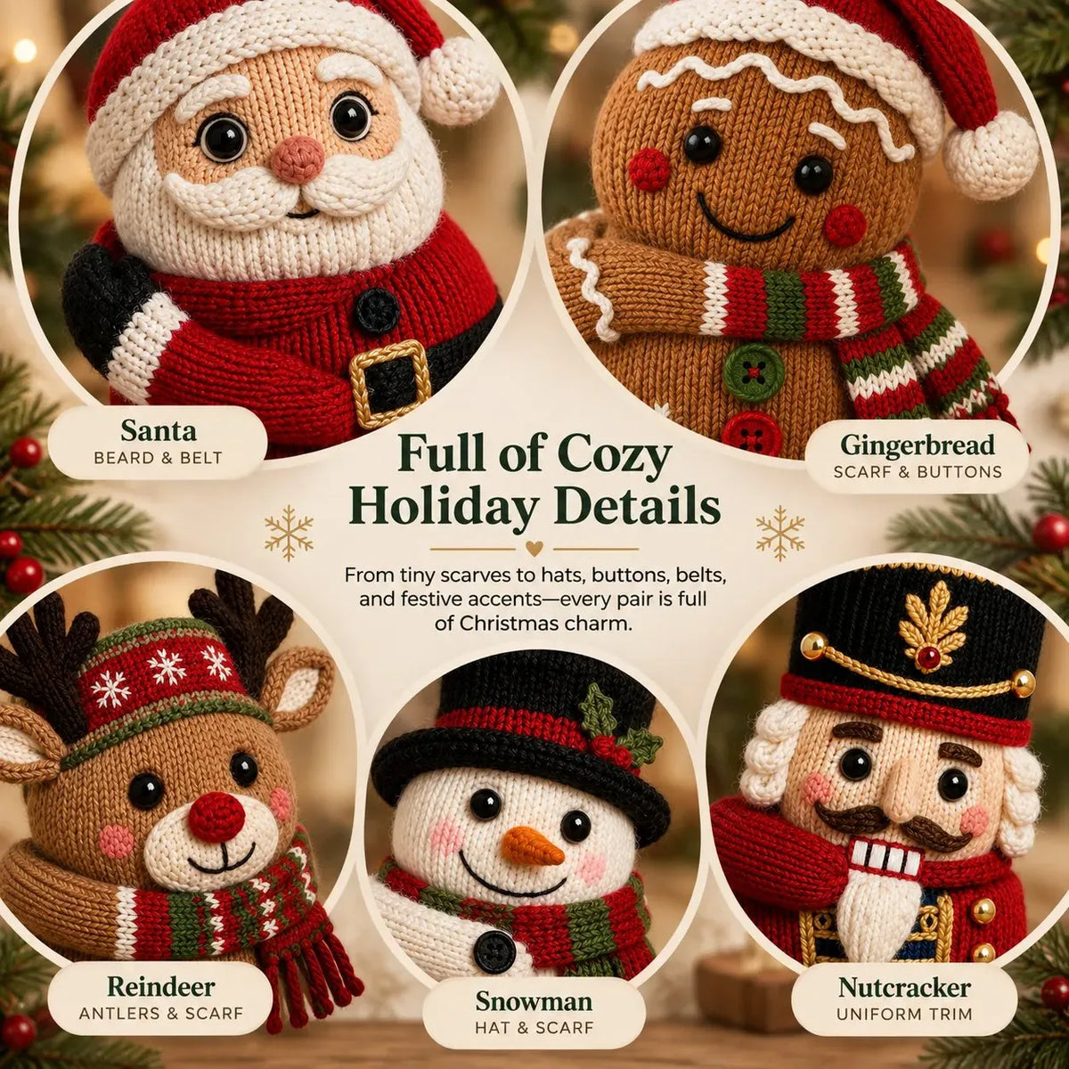 ⏳ Last Day 49% OFF – 🧦 3D Hugging Christmas Socks | 5 Festive Character Styles with Cute Wraparound Arms for Cozy Holiday Wear 🎄