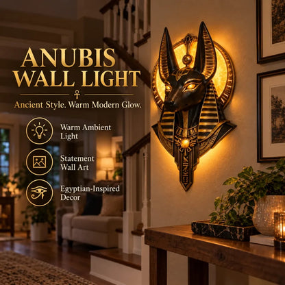 ☀️Anubis Guardian Wall Light – ANCIENT PRESENCE. MODERN GLOW