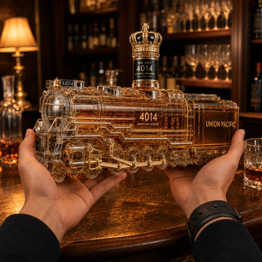 🚂Big Boy 4014 85th Anniversary Locomotive Whiskey Decanter