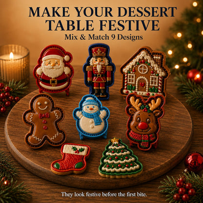 🔥😍 Letzter Tag: 49 % Rabatt – 🎄 Weihnachts-Mini-Pie-Formen-Kollektion mit 9 Designs | Wiederverwendbare Prägeformen für detailreiche Weihnachtsmann-, Schneemann-, Rentier-, Tannenbaum- & Festtags-Pies 🥧✨