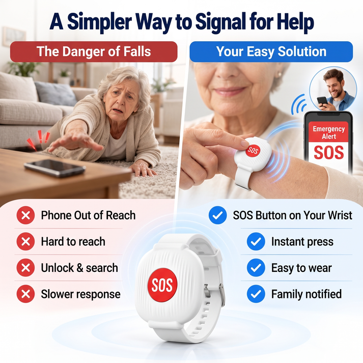 ❤️Emergency Bracelet with SOS Button for Seniors
