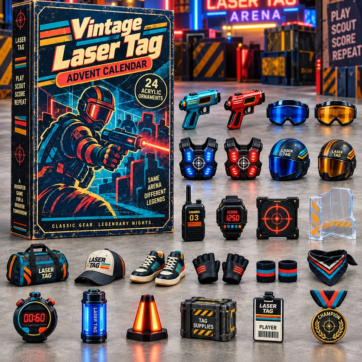 🔫🌈 24 Days of Neon Arena Nostalgia – Retro Laser Game Collector Countdown 2026