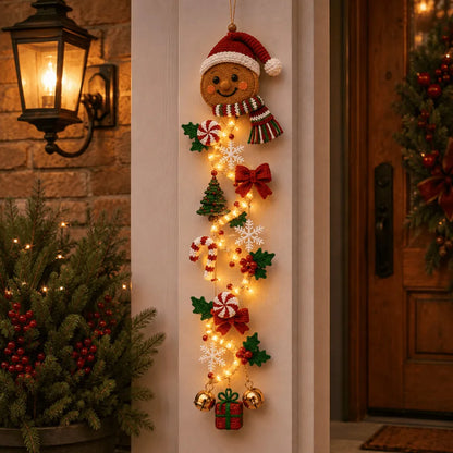 ⏳ Last Day 49% OFF 🎄 Glowing Christmas Door Hanger