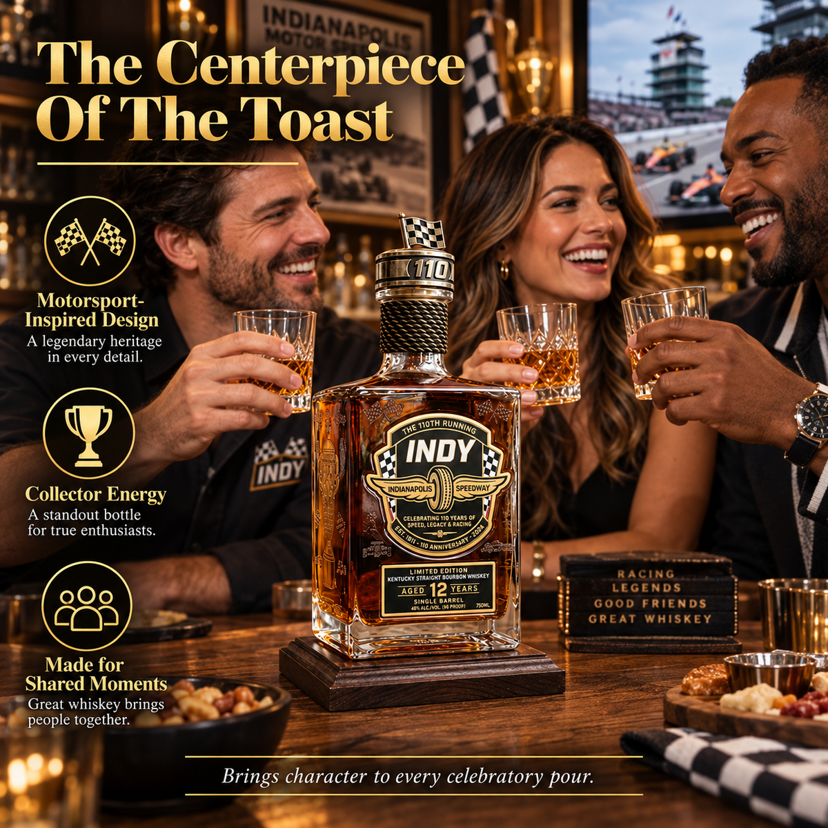 INDY 500 110th Anniversary Limited Edition Whiskey — A Tribute to Speed, Glory & Racing Heritage 🏎️🔥