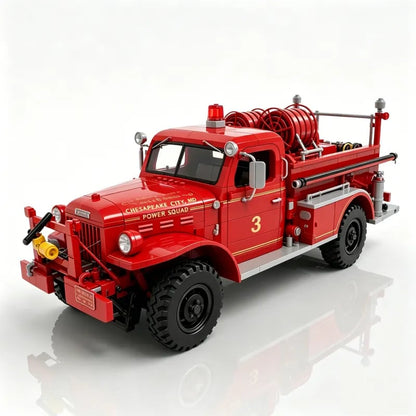🚒1940s Heritage Fire Engine Building Set – Collector Edition