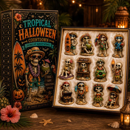 ✨24-Day Christmas Countdown Advent Calendar –Beach Vacation Skeleton Ornament