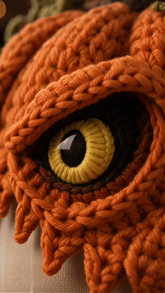 🎭🎃 Halloween Monster Hood DIY Crochet Kit | Premium Soft Yarn Materials with Step-by-Step Guide DIY Handmade Wearable Character Hood 🧶✨