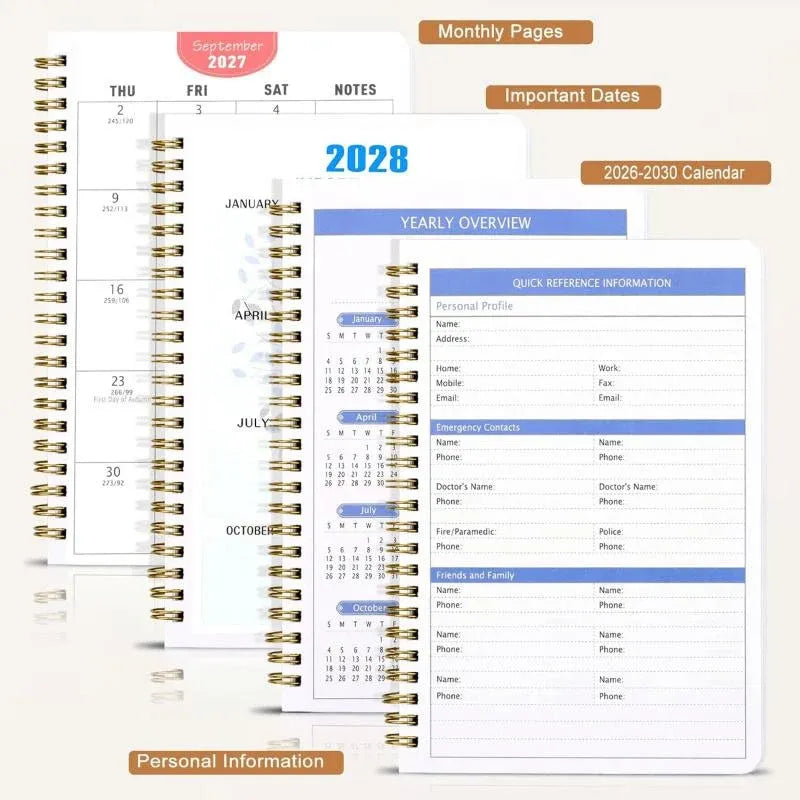2026 to 2030 planner reference pages
