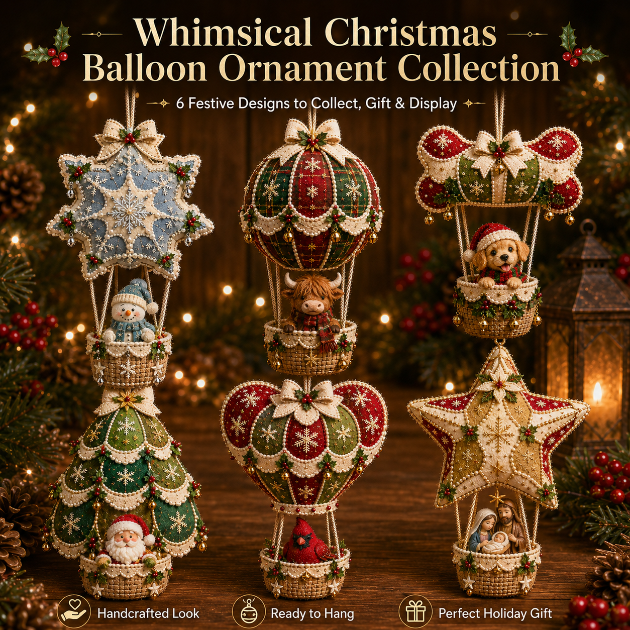 🔥LAST DAY 50% OFF - 🎈 Christmas Hot Air Balloon Hanging DIY Kit