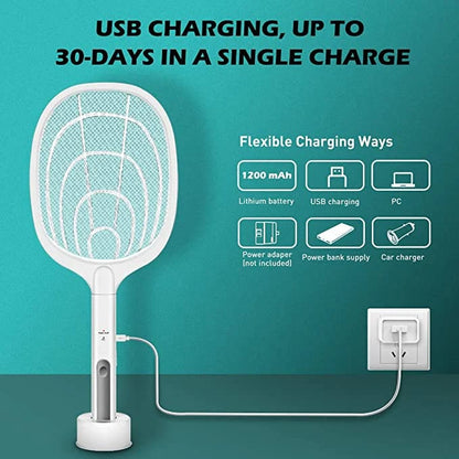 🦟⚡Rechargeable Electric Mosquito Swatter – Powerful Protection Anytime, Anywhere