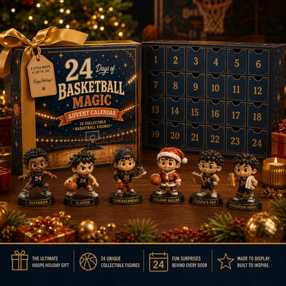 🏀24 Days of Basketball Magic Advent Calendar | 24 Collectible Basketball Figures 🎁