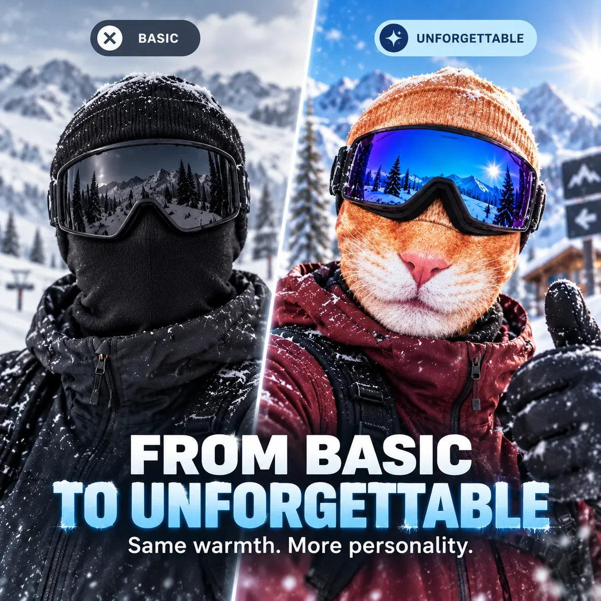 ⏳ 49% OFF –🦊 Funny Animal Face Ski Mask |The Funniest Winter Balaclava Everyone Will Ask About