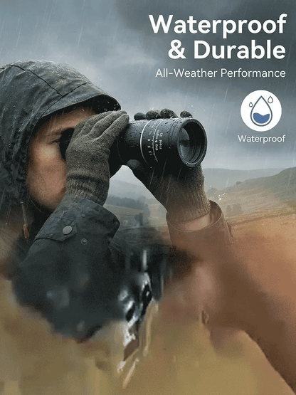 Used by American Mountain Guides! 100x HD Monocular, IPX5 Waterproof & Fog-Proof🧭🔭