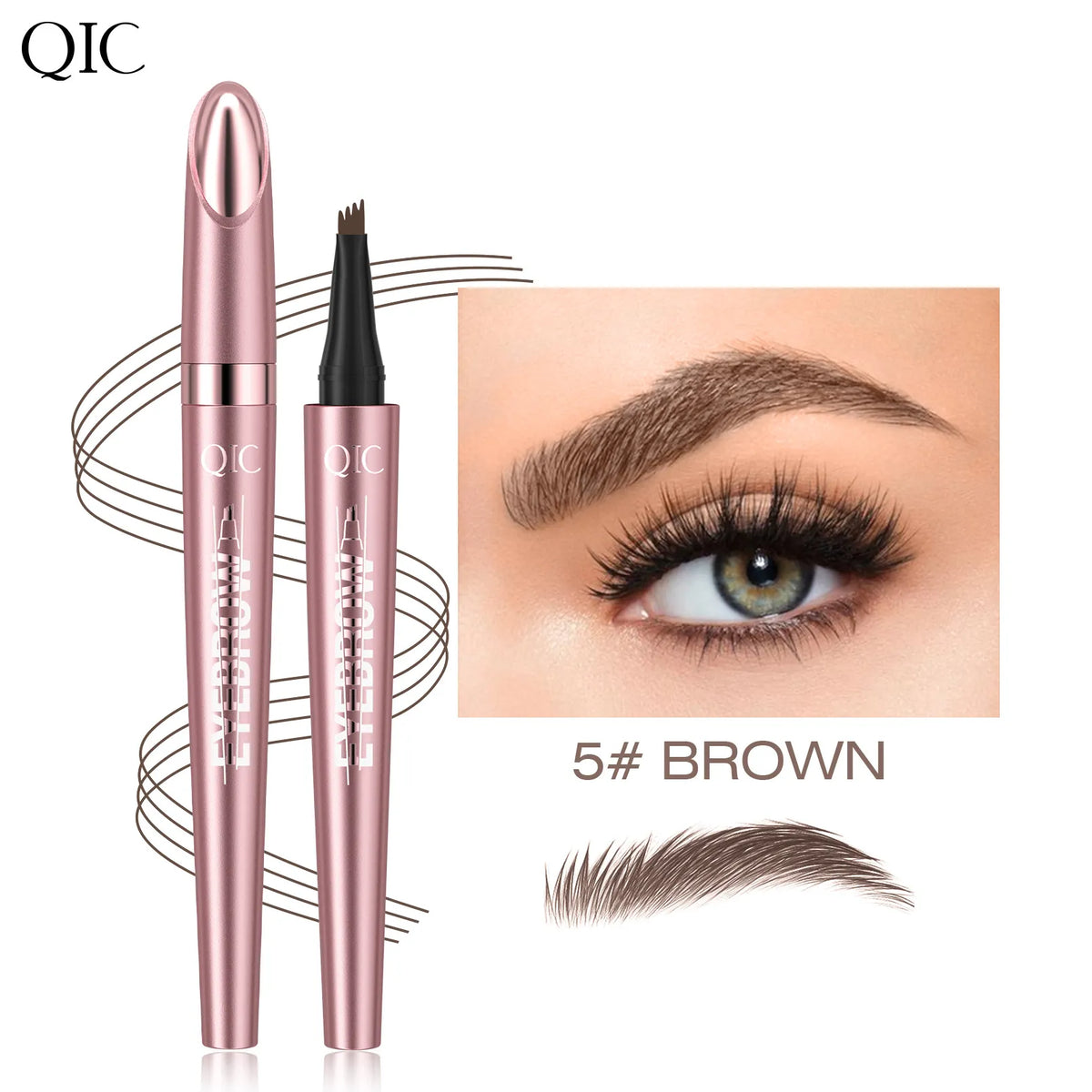🎁Buy 1 Get 1 Free✨Waterproof Micro-Fork Eyebrow Pencil, Long-Lasting Brow Pen for Natural Hair-Like Strokes
