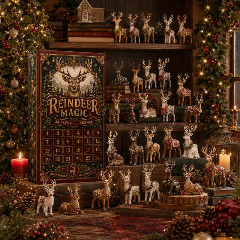 🦌 Unleash Alpine Enchantment: 24 Days Reindeer Magic Ornament Advent Calendar 2026