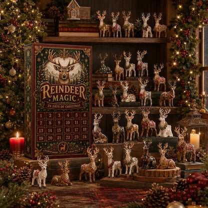 🦌 Unleash Alpine Enchantment: 24 Days Reindeer Magic Ornament Advent Calendar 2026