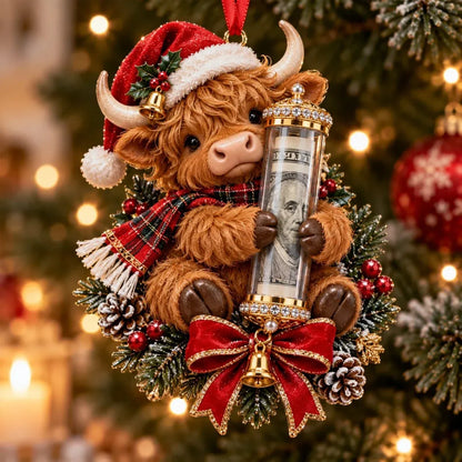 ⏳ Last Day 50% OFF – 🎄3D Christmas Money Plush Ornament | 13 Cute Animal Designs with Reusable Cash & Coin Holder 🎁