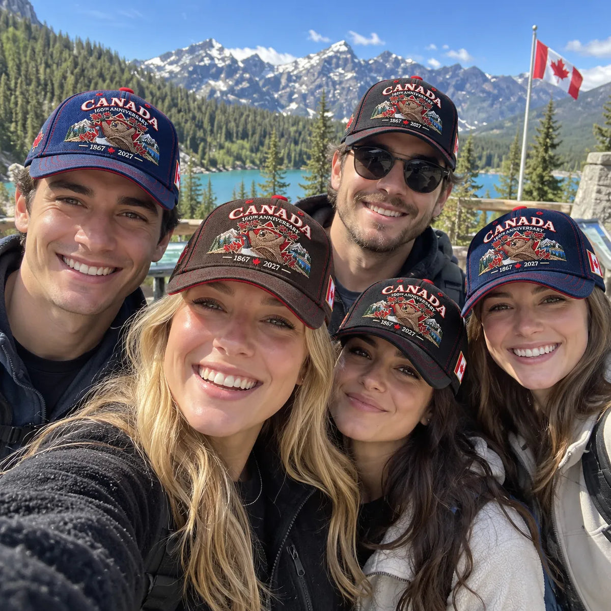 🍁🇨🇦 160 Years of Canadian Heritage – 1867–2027 Embroidered Commemorative Cap