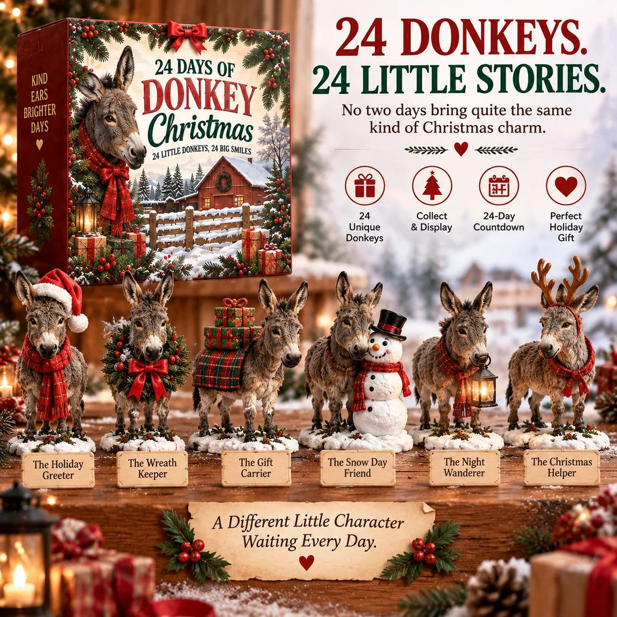 🔥😍 Kind Ears, Brighter Days — 24-Day Donkey Christmas Collection