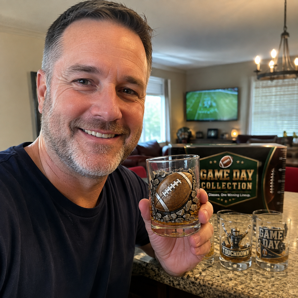 🏈 Game Day 3D Collector Glass Set
