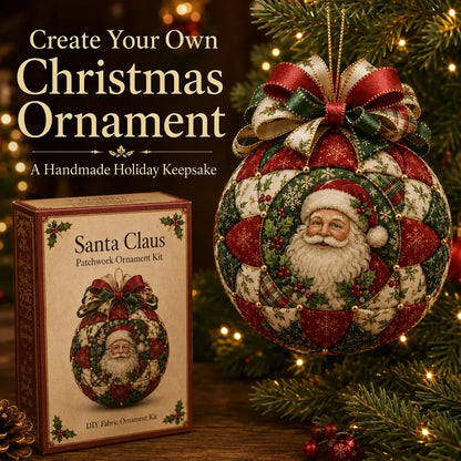 🔥LAST DAY 50% OFF - 🎄Christmas Classics Patchwork Ornament DIY Kit