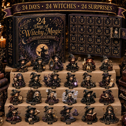 🧙‍♀️ LAST DAY 49% OFF – 24 Days Of Witchy Surprises Advent Calendar | 24 Unique Collectible Witches with Magical Themes, Mini Figures & Fantasy Display Collection ✨