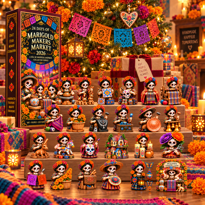 24 Days of Handcrafted Tradition — Día de Muertos Marigold Makers Market Advent Calendar 2026