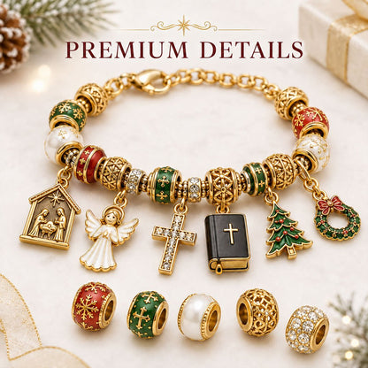 🔥Flash sale 49% OFF - 24-Day Christian Christmas Charm Bracelet Advent Calendar