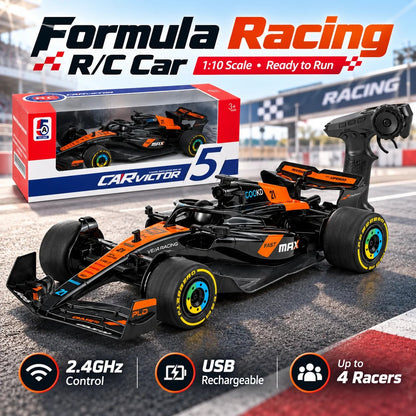 🏁 1:10 Scale Formula Racing R/C Car – 2.4GHz High-Speed Remote Control Racer