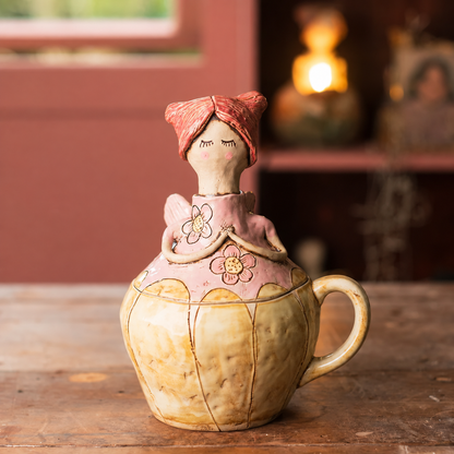 💖 Handmade Fairies Storage Jar/Mug 🎁