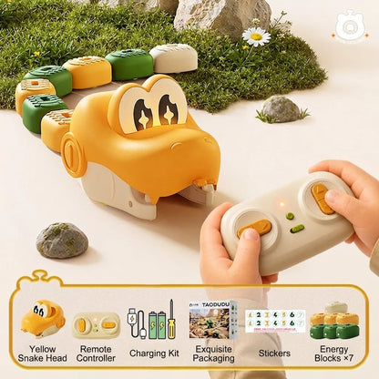 🐍🧲 Remote-Controlled Magnetic Feeding Snake Game – Chase, Collect & Play