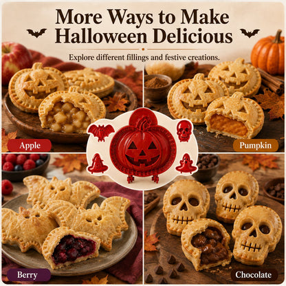 8-Piece Halloween Mini Hand Pie Mold Set