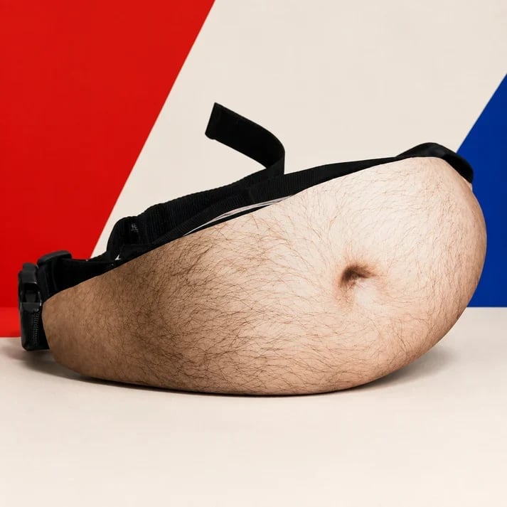 🍺😂 Ultimate Beer Belly Illusion Waist Pack – Hilarious Party Bag for Dads & Bros