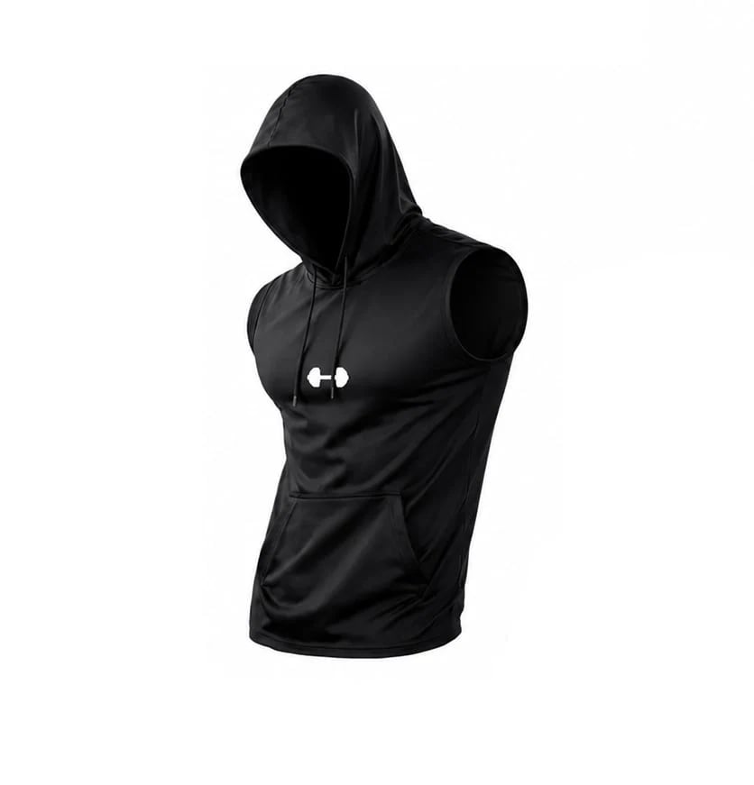 Quick-Dry Cooling Hooded Sleeveless Tops
