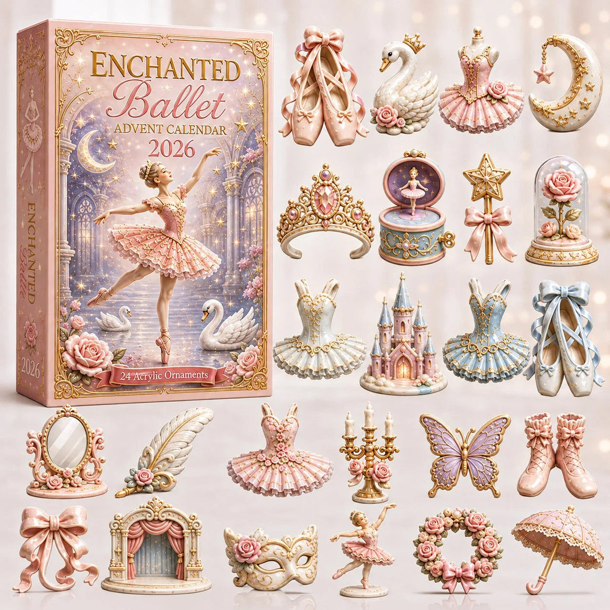 Enchanted Ballet Advent Calendar with its 24 ballet-themed charms
