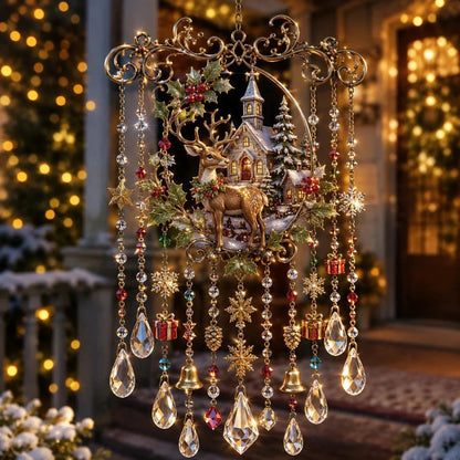 🎄🎐Handmade Christmas Stained Acrylic Window Hanging