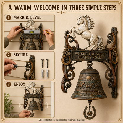 🐎White Stallion Western Welcome Bel🔔